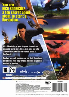 Just Cause box cover back